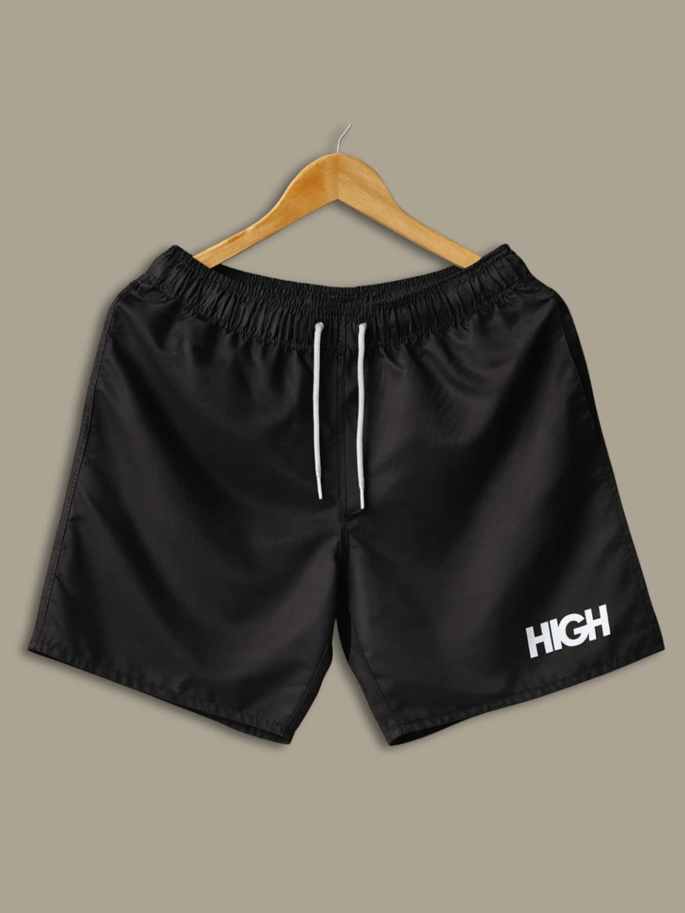 Men's Sports Bermuda Shorts - HGH01 - Gym Running Skate Basketball Otaku - 黑色 - 查看 1