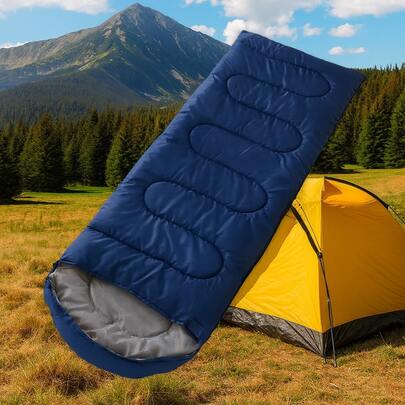 Saco de dormir portátil isolado quente para adultos ao ar livre para acampamento, caminhada, uso de emergência no escritório