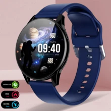 1 Đồng hồ thông minh có dây đeo silicon, Đồng hồ thông minh dành cho nam, Gọi điện không dây, Máy đếm bước chân, Máy đếm calo, Chế độ thể thao đa năng, Camera từ xa, Điều khiển nhạc, Báo thức, Thông báo cho Android & IOS, Màn hình TFT 1,53", Sạc USB, 180mAh - Nhiều màu - Xem 12