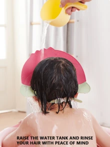 Baby Shampoo Shield, Waterproof Ear Protection Shampoo Cap, Kids Bathing Wash Hair Hat