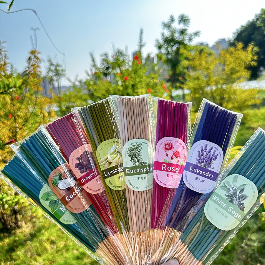 7 Sets 103/136/172pcs Aromatherapy Sticks, Night, Day, Dark Cloud 3 Styles With Multiple Fragrances To Choose From: Rose, Lavender, Jasmine, Mint, Cherry Blossom, Vanilla, White Sage, Eucalyptus, Lemongrass, Ocean, Cherry, Passion Fruit, Coconut And Dragon Blood, Suitable For Home Use, Home Decor, O