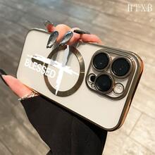 Teléfono con lente magnética y revestimiento electrochapado que incluye todo. Admite carga inalámbrica magnética y es compatible con phone 16 Pro Max, 16, 15 Pro, 14, 14 Plus/14 Pro Max, 13, 13 Pro, 12 Pro, 11/11 Pro y la serie Pro. Es un excelente teléfono para amigos, cumpleaños y festividades. - Plateado - Ver 8