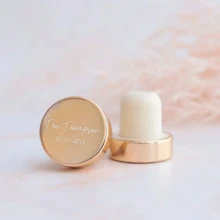 10pcs 50pcs 100pcs Custom Engraved Wine Bottle Stopper, Wine Gifts For Women, Wine Stopper Birthday Gift, Personalized Wedding Guest Party Favors For Invites - Stainless Steel Bottle Stoppers - View 7