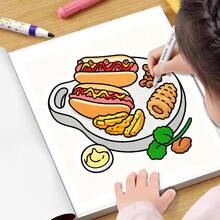 暖心美食：一本大胆而简单的成人涂色书——为充满奇思妙想的甜点、温馨小吃和暖心烹饪场景涂上色彩。适合用作文具、学习用品，也是送给女孩、婚礼季和母亲节的完美礼物。 - COMFORT FOOD - 查看 7