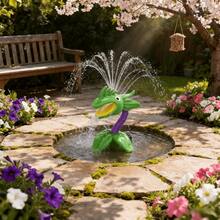 1 件卡通形状喷水玩具，鲜艳的色彩户外戏水玩具，儿童夏季戏水工具，适用于庭院、泳池边和海滩戏水场景