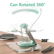 360° Rotation Tablet Desktop Stand Suitable For IPad Pro 9.7 Air 4 5 Mini 6 11 Mi Pad Transparent Acrylic Desktop Phone Stand