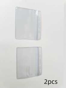 2/5/10/15/20/25 Piece Clear PVC Card Case - Waterproof ID, Badge And Record Jacket With Snap Closure For Office, Nurse And Work Pass,Back To School,School Supplies, - Multicolor - View 9