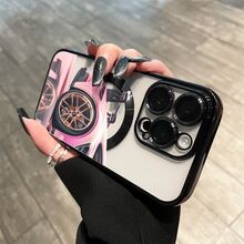 Teléfono rosa con lente integral, acabado electrochapado magnético, compatible con carga inalámbrica magnética y compatible con phone 16 Pro Max, 16, 15 Pro, 14, 14 Plus/14 Pro Max, 13, 13 Pro, 12 Pro, 11/11 Pro y la serie Pro. Es un excelente teléfono para amigos, cumpleaños y fiestas. - Negro - Ver 10