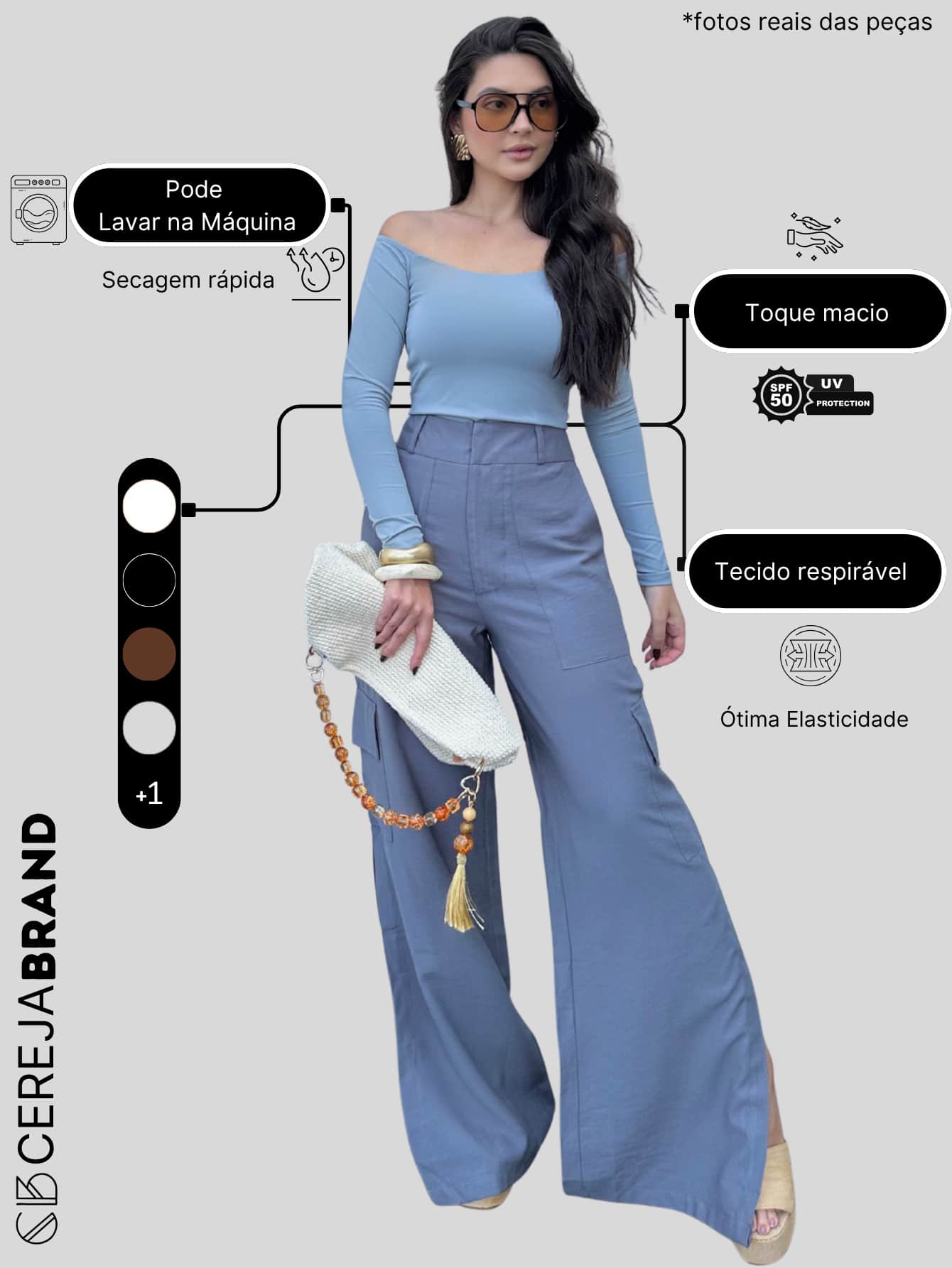 Women's Off-The-Shoulder Blouse Long Sleeve Casual Charming Elegant Evening Party Prom Formal - Xám - Xem 6