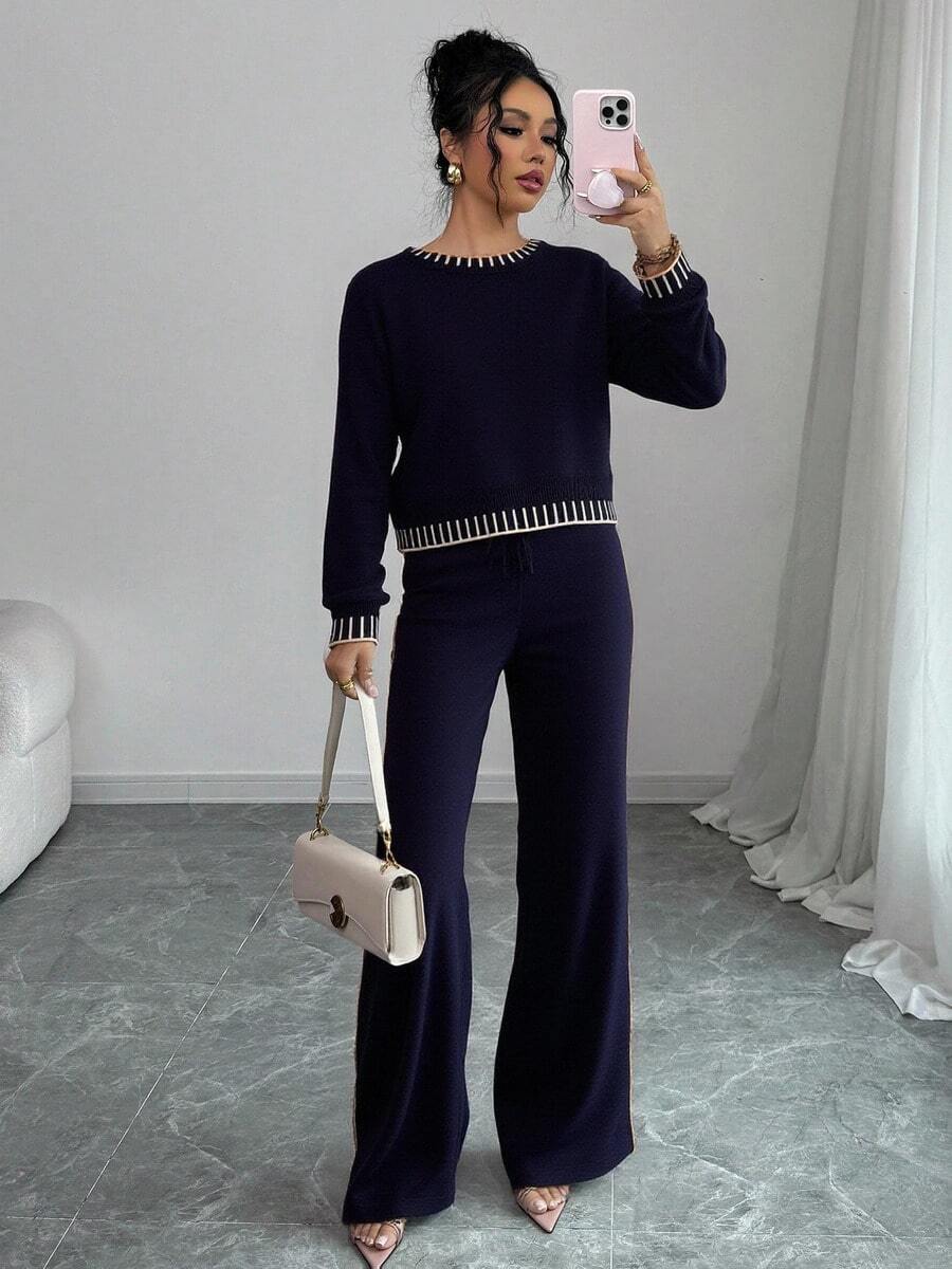 Women Two-Piece Outfits - Black - View 1