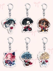 1pc Cute Acrylic Anime ALIEN STAGE Keychain.Featuring Bag Accessories, Funny Jewelry, And Fans Gifts. Ideal For Boyfriends, Girlfriends, Family Members, Teachers, Party Gifts, And Cell Phone Decorations., Friendship Keychain/Keychains For Women/Bag Charms/ Keychain - Multicolor - View 1