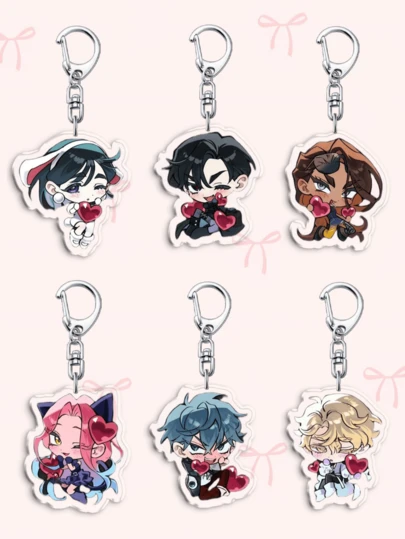 1pc Cute Acrylic Anime ALIEN STAGE Keychain.Featuring Bag Accessories, Funny Jewelry, And Fans Gifts. Ideal For Boyfriends, Girlfriends, Family Members, Teachers, Party Gifts, And Cell Phone Decorations., Friendship Keychain/Keychains For Women/Bag Charms/ Keychain