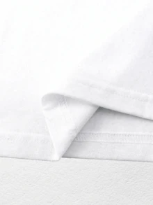 Camiseta playera básica gráfica estampada casual dama mujer manga corta cuello redondo look casual relajado cómodo versátil fresca ligera colorido diseño halloween día de muertos esqueleto garras rasguños disfraz divertida punk moderna - Blanco - Ver 4