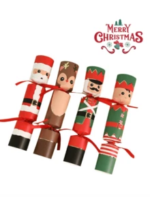 1pc Christmas Candy Fireworks Festival Paper Hat Party Fireworks, Christmas Party Decoration Gifts