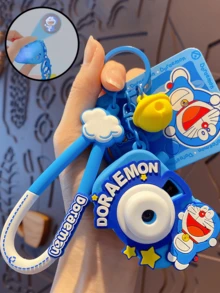 Doraemon Projector Camera Keychain, Creative Light-Up Toy With Fun Projection Feature, Perfect For Kids & Fans, Unique Collectible Item With Classic Doraemon Design, Add A Touch Of Playfulness To Keys Or Bags, Ideal Gift For Doraemon Lovers - Doraemon Projector Camera Pendant - View 2