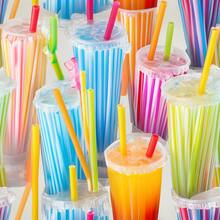 400Pcs Large Plastic Bottle Straws, Individual Rolls Of Large Bottle Straws, Free Individually Wrapped Disposable Straws, A Tea Bottle Cutlet Disposable Festive Gift Straw, Ideal Tools For Catering Preparation - 400Pcs - 查看 4