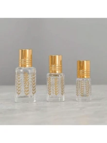 1pc 3ML/6ML/12ML Refillable Roll-On Perfume Bottle, Portable Refill Bottle, Lip Oil Dispenser