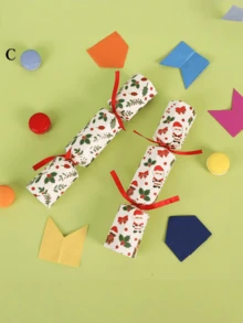 1pc Christmas Candy Fireworks Festival Paper Hat Party Fireworks, Christmas Party Decoration Gifts