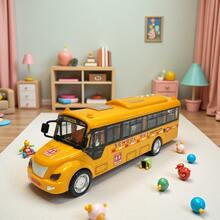 Toy, Children's Toy Car, Toy Car, With Lights And Sounds, Inertial Powered, Bus Model, Party Gift For Boys, Children's Game, Children's Birthday, Children's Toys, Interactive Children's Game, Boys' Toys, Toy Children, Children's Toy Car, Party Favors, Christmas, Halloween, Toy Car, Toy, Gift For Boys, Birthday Gift - Multicolor - View 8