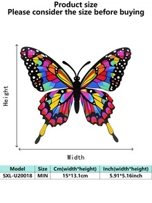 Colorful Butterfly Metal Wall Art - Perfect Gift For Garden Decor, Ideal For Mother's Day, Thanksgiving & Christmas