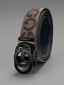 1条男士字母合金自动扣时尚皮带。这款47英寸优质男士皮带采用独特百搭的设计，适合高端商务场合。它也是日常穿着和办公的绝佳选择，同时也是一份很棒的节日礼物。复古风，适合秋季/都市穿搭，经典圣诞冬季时尚，日常男士男友礼物。 - 彩色 - 查看 5