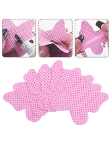 2000/1000/200片装指甲清洁湿巾 - 专业无绒指甲油卸除棉片，UV凝胶清洁纸巾，无香型美甲准备和完成清洁工具（粉色蝴蝶形） 指甲用品 指甲贴 - 粉色 - 查看 2