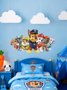 A Paw Patrol-Themed Cartoon Wall Sticker Includes A Variety Of Puppy-Shaped Wall Stickers. It Features A Self-Adhesive Design, Making It Suitable For Glass Doors And Bedrooms. This Wall Sticker Is An Extra-Thick Cartoon Style And Also A Creative Decorative Wall Sticker, With A Wide Range Of Applicable Scenarios-It Can Be Used In Bedrooms, Living Rooms, Studies, - Multicolor - View 2