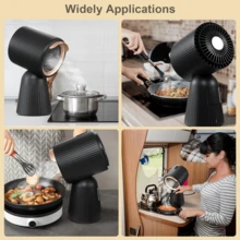 SNDOAS Mini Dunstabzugshaube, Tischhaube Mobile Dunstabzug Umluft mit 180 m³/h Starker Saugleistung, 3 Leistungsstufen, Rezirkulation mit Kohlefilter, für Wohnung, Kleine Küchen, Wohnmobil [Energieklasse A+]