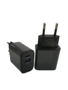 25W Fast Charger, EU Plug PD Charger Head, EU Standard PD Fast Wall Charger Adapter Compatible With IPad, , , , And Other Smartphones