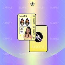 Katseye卡，Kpop卡，2D亚克力卡，粉丝周边商品，收藏品，可收纳于身份证卡套或交通卡套中，生日礼物，圣诞礼物 - 彩色 - 查看 12