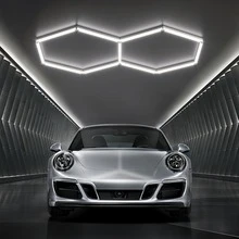 LED Garage Light, Ceiling Commercial Lighting Fixture, Honeycomb Tube, High Brightness, LED Bulb, Suitable For Garage, Barbershop, Gym, Dance Hall, Laundry Room, Studio, Shopping Mall - white light - View 15