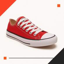 Women's Retro Sneakers – Comfort, Style And Grip With Rubber Sole - 紅色的 - 查看 2
