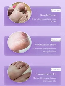 16 片装保湿去角质薰衣草足膜，柔软光滑，浅米色，防止开裂，去除死皮，保护性弹性足部护理袜，家庭足部护理，足部水疗膜