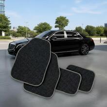 4件套通用防刮汽车脚垫，耐用汽车内饰配件，适用于所有车型 - 彩色 - 查看 4