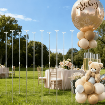 Acrylic Balloon Stand With Base, Suitable For Desktop, Birthday, Wedding, Holiday, Graduation Party Decoration