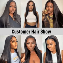 BINF Natural Straight Clip In Human Hair Extensions 120G 8Pcs/Set Silky Straight Brazilian Virgin Full Head Clip-On Hair Piece For Women Invisible Seamless Clip In Straight Hair Extensions Real Human Hair 8pcs Per Set With 20 Clips Double Weft Invisible Natural Straight Seamless 8pcs Double Weft - Kẹp tóc thẳng - Xem 3