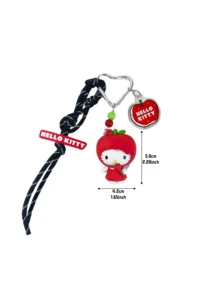 Apple Kitty - Cute and Creative Cartoon Design, Add a Touch of Elegance to Your Keys, Precision Craftsmanship with Vibrant Colors, A Lovely Trinket for Outings, Various Fresh and Cute Color Combinations to Choose From! Adorable Expressions to Capuncture Your Heart, Comfortable to Touch, Compact and Oach-From! Adorable Expressions to Capuncture Your Heart, Comfortable, Touch Compact and Aach-Functure, for Attorm. - 凱蒂貓 - 查看 3