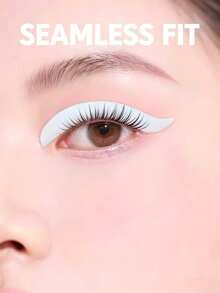 1pc New Silicone Lash Lifting Rods, Reusable Lash Perm Tinting Pads, Anti-Slip Lash Shields For Lash Curling, Tinting And Extension - White - View 2