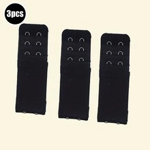 3件装可调节文胸延长扣，双钩设计，小巧易收纳，使用方便。 - 彩色 - 查看 9