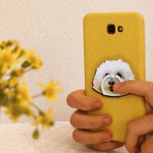 1pc Customizable Round Photo Frame Phone Holder For Personal, Couple, Pet, Family, And Friends