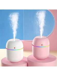 Humidificador de aromaterapia portátil USB - Adaptabilidad multiambiental, aire hidratante, luces LED relajantes, colores vibrantes, difusión continua de fragancias para una atmósfera relajante