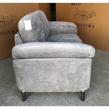 Juego de sala moderno con 2 sillones en gris oxford, muebles de sala de estar contemporáneos, cómodos y resistentes, diseño actual, fácil de combinar e instalar - Gris - Ver 3