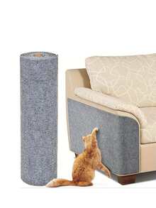 1pc Trimmable Self-Adhesive Cat Scratch Pad, Furniture/Carpet Protector, Suitable For Indoor Use, Can Replace Carpet On Cat Tree/Post, Customizable Cat Scratch Mat - Multicolor - View 13