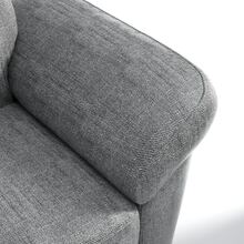 Juego de sala moderno con 2 sillones en gris oxford, muebles de sala de estar contemporáneos, cómodos y resistentes, diseño actual, fácil de combinar e instalar - Gris - Ver 7