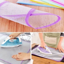 1/2/4/5 قطعة (لون عشوائي) قماش واقي مقاوم للحرارة - حصيرة شبكية من البوليستر، للكي بالبخار، ملابس واقية وغطاء لوح الكي بمقاس 35*50 سم للملابس الرقيقة المنزلية