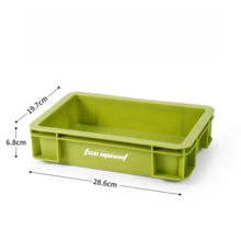 Panier de rangement de cuisine de camping empilable pour l'extérieur, mini, boîte de rangement de bureau non couverte, en matériau PP - Multicolore - Voir 15