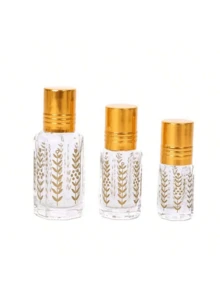 1pc 3ML/6ML/12ML Refillable Roll-On Perfume Bottle, Portable Refill Bottle, Lip Oil Dispenser