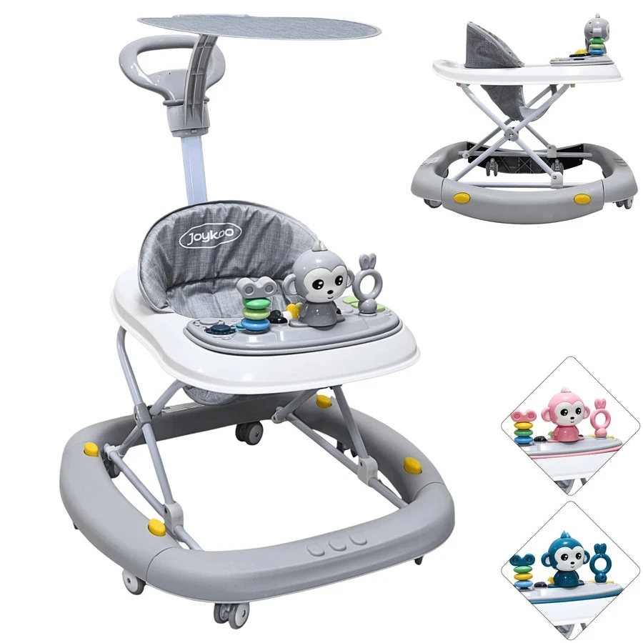 Joykoo Baby Walkers - 灰色 - 查看 1