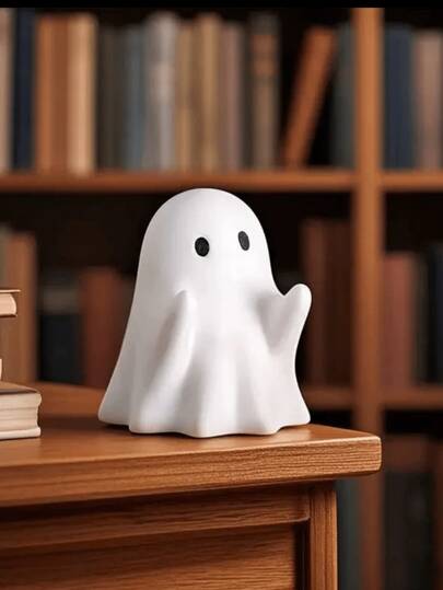 Um lindo porta-canetas com um fantasma de desenho animado - perfeito para o Halloween e o Natal como organizador de mesa. Esta peça decorativa 3D adiciona um toque de charme ao seu espaço de trabalho, tornando-a ideal para uso doméstico ou como um presente criativo para aniversários e feriados.