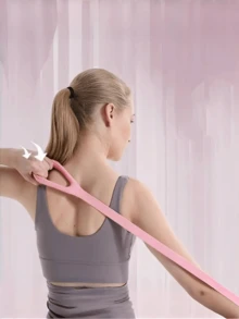 1pc Silicone 8-Shape Resistance Band For Shoulder Stretching, Multifunctional Resistance Rope, Yoga Assist Equipment - Multicolor - View 5